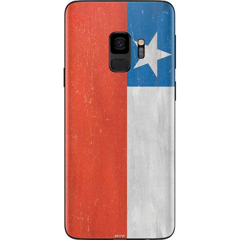 Chile Flag Distressed Galaxy S9 Skin